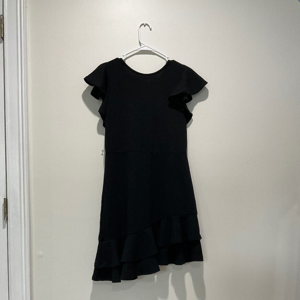 Asymmetrical Ruffle Dress